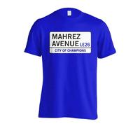 Gildan Men's Mahrez Avenue - Leicester Street T-Shirt (Blue) in Blue | Size: Large Gildan Blue L