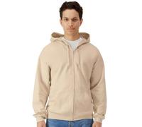 Gildan Men's Midweight Soft Touch Full Zip Hoodie in Light Sand | Size: 3XL Gildan Light Sand 3XL