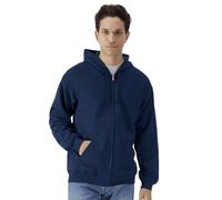 Gildan Men's Midweight Soft Touch Full Zip Hoodie in Navy | Size: 2XL Gildan Navy 2XL