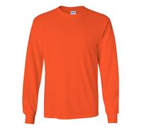 Gildan Mens Plain Crew Neck Ultra Cotton Long Sleeve T-Shirt BC477