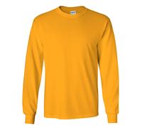 Gildan Mens Plain Crew Neck Ultra Cotton Long Sleeve T-Shirt BC477