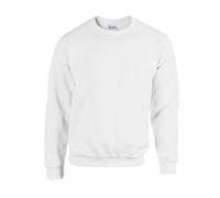Gildan Men's Plain Heavy Blend Crew Neck Sweatshirt in White | Size: 4XL Gildan White 4XL