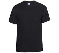 (L, Black) Gildan Mens Plain Lightweight T-Shirt