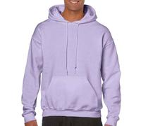 Gildan Men's Plain Pink Hoodie in Purple | Size: Medium Gildan Purple M