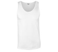 Gildan Men's Plain Soft Tank Top in White | Size: Medium Gildan White M