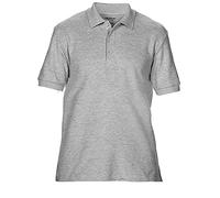 Gildan Mens Premium Cotton Double Pique Polo Shirt Sport Grey (RS) Size M