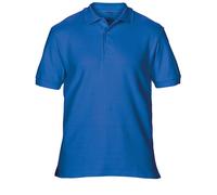 (L, Royal) Gildan Mens Premium Cotton Sport Double Pique Polo Shirt