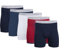 Gildan Men's Regular Leg Boxer Briefs, Multipack (Pack of 5)