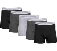 Gildan Men's Regular Leg Boxer Briefs, Multipack (Pack of 5)