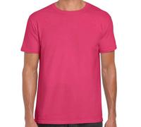 Gildan Mens Short Sleeve Soft-Style T-Shirt (2XL) (Heliconia)