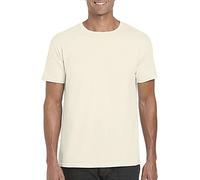 Gildan Mens Short Sleeve Soft-Style T-Shirt (2XL) (Natural)