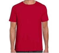 (3XL, Cherry Red) Gildan Mens Short Sleeve Soft-Style T-Shirt