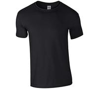Gildan Mens Short Sleeve Soft-Style T-Shirt (4XL) (Black)