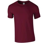 (4XL, Maroon) Gildan Mens Short Sleeve Soft-Style T-Shirt