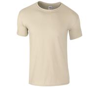 Gildan Men's Short Sleeve Soft-Style T-Shirt in Light Sand | Size: 3XL Gildan Light Sand 3XL