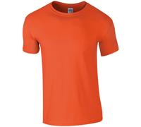 Gildan Men's Short Sleeve Soft-Style T-Shirt in Orange | Size: 4XL Gildan Orange 4XL
