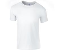 Gildan Men's Short Sleeve Soft-Style T-Shirt in White | Size: Small Gildan White S