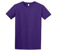 Gildan Mens Short Sleeve Soft-Style T-Shirt (L) (Purple)