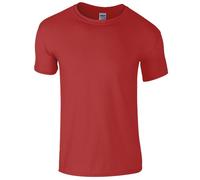 Gildan Mens Short Sleeve Soft-Style T-Shirt (M) (Antique Cherry Red)