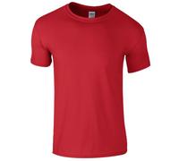 Gildan Mens Short Sleeve Soft-Style T-Shirt (M) (Red)
