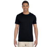 GILDAN Mens Short Sleeve Soft-Style T-Shirt (S) (Black)