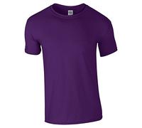 Gildan Mens Short Sleeve Soft-Style T-Shirt (S) (Purple)