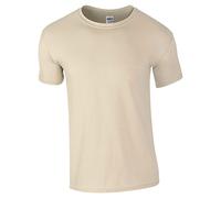 Gildan Mens Short Sleeve Soft-Style T-Shirt (S) (Sand)