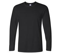 Gildan Men's Soft Style L/Sleeve T-Shirt, Black, X-Large