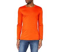 GILDAN Men's Soft Style L/Sleeve T Shirt, Orange, M UK
