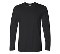 Gildan Men's Soft Style Long Sleeve T-Shirt in Black | Size: 2XL Gildan Black 2XL