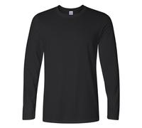 Gildan Mens Soft Style Long Sleeve T-Shirt3XL Black BC488