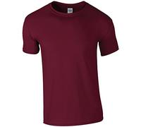Gildan Mens Soft Style Ringspun T Shirt (3XL) (Maroon)