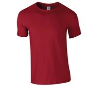 (3XL, Cardinal Red) Gildan Mens Soft Style Ringspun T Shirt