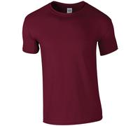(3XL, Maroon) Gildan Mens Soft Style Ringspun T Shirt