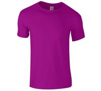 Gildan Mens Short Sleeve Soft-Style T-Shirt (M) (Heliconia)