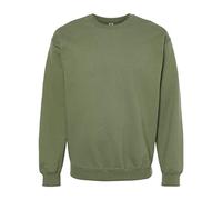Gildan Mens Softstyle Crewneck Sweatshirt, Military Green, XXL