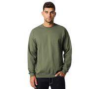 Gildan Mens Softstyle Crewneck Sweatshirt, Military Green, XXL