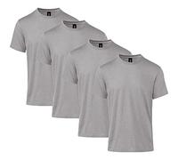 Gildan Men's Softstyle CVC Short Sleeve T-Shirt, Style G67000, 4-Pack, Cement, X-Large