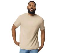 Gildan Men's Softstyle Enzyme Washed Midweight T-Shirt in Light Sand | Size: Large Gildan Light Sand L