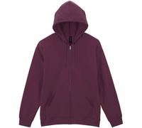 Gildan Men's Softstyle Fleece Midweight Full Zip Hoodie in Maroon | Size: 2XL Gildan Maroon 2XL