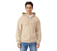 (4XL, Sand) Gildan Mens Softstyle Fleece Midweight Full Zip Hoodie