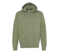 Gildan Mens Softstyle Hooded Sweatshirt, Military Green, Large