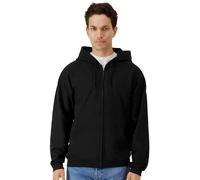 (XXL, Black) Gildan Mens Softstyle Midweight Full Zip Hoodie