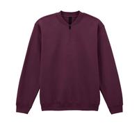 Gildan Men's Softstyle Midweight Quarter Zip Sweatshirt in Maroon | Size: 3XL Gildan Maroon 3XL