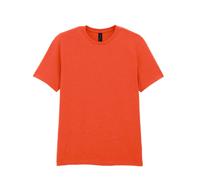 Gildan Men's Softstyle Plain Cotton T-Shirt in Orange | Size: 4XL Gildan Orange 4XL