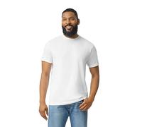Gildan Mens Softstyle Plain CVC T-Shirt (L) (White)