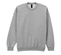 (XL, Sports Grey) Gildan Mens Softstyle Plain Midweight Crew Neck Sweatshirt