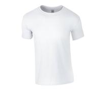 Gildan Men's Softstyle Plain Ringspun Cotton T-Shirt in White | Size: XS Gildan White XS