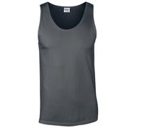 Gildan Men's Softstyle Plain Tank Top in Charcoal | Size: Large Gildan Charcoal L
