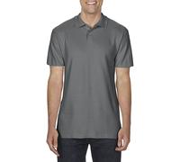 Gildan Men's Softstyle Short Sleeve Double Pique Polo Shirt in Charcoal | Size: 2XL Gildan Charcoal 2XL